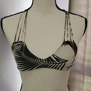 Mikoh Banyans Multi String Bikini Swim Top In Palm Leaf M